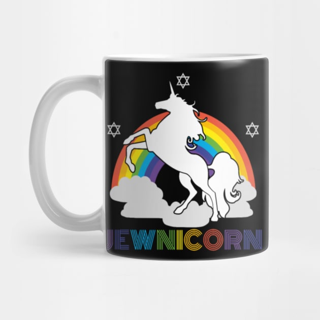 Jewnicorn - Jewish Unicorn Jew Funny Gift by Xizin Gao